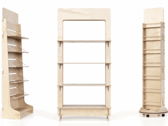 Espositori di legno