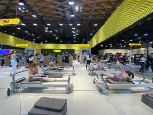 Area Pilates nello stand di Technogym