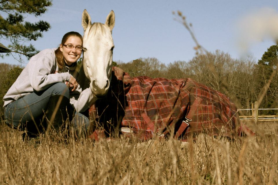 Karen del Vecchio con il suo cavallo