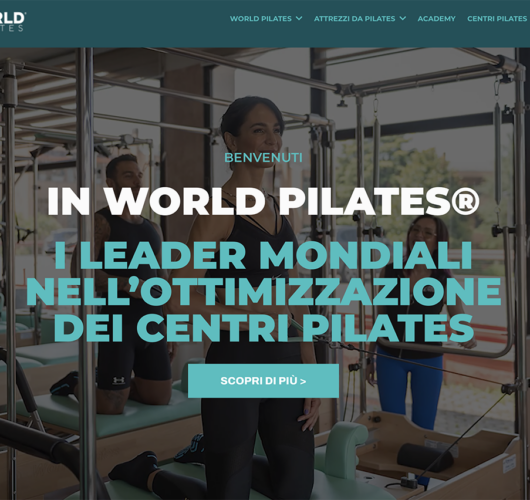 Homepage del sito di World Pilates