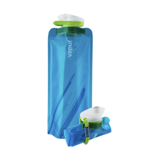 Borraccia pieghevole in azzurro