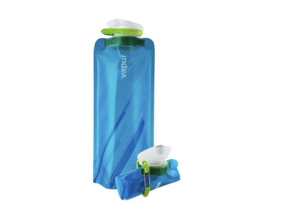 Borraccia pieghevole in azzurro