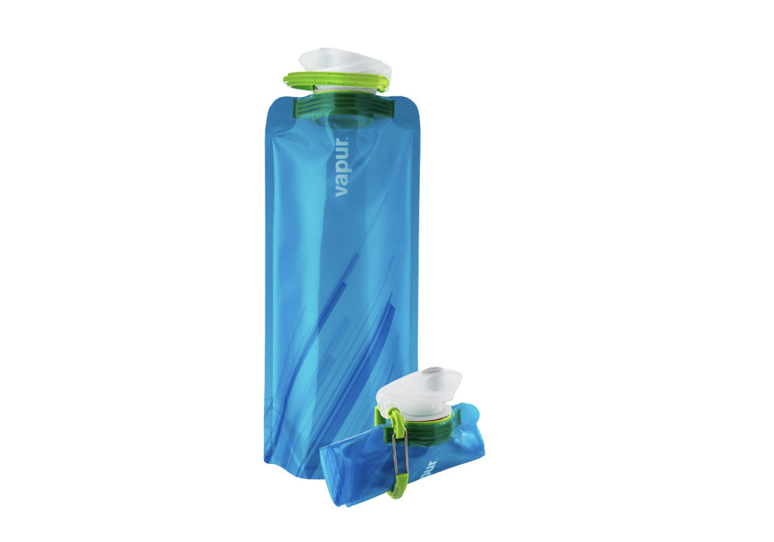 Borraccia pieghevole in azzurro