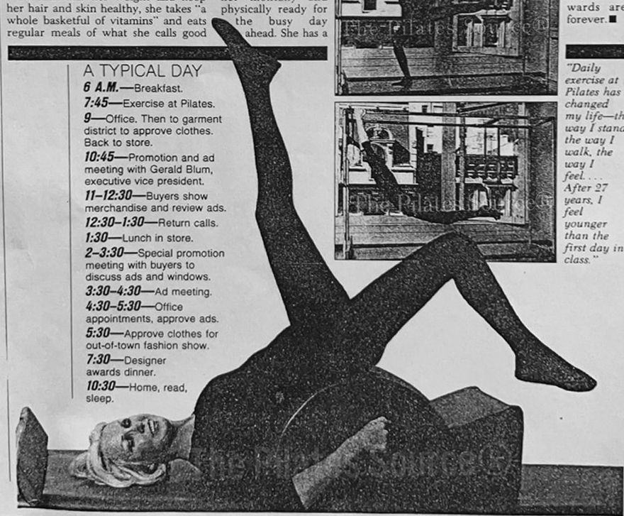 Articolo con foto di Catherine sullo spine corrector